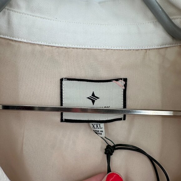 Tuckernuck Tan Crochet Collier Dress sz XXL 2XL Collared Mini A-Line Shift NWT - Picture 3 of 8